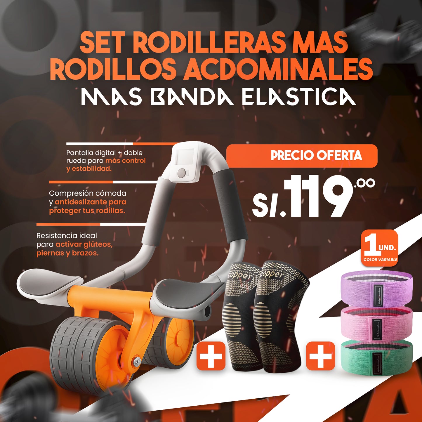 🏋️‍♂️ Rodillo Abdominal AbdoFlex™