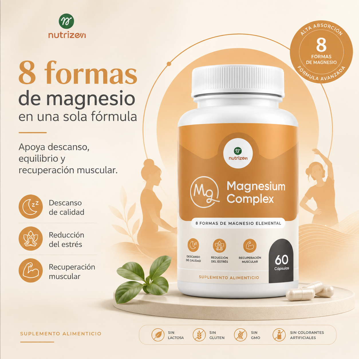 MAGNESIUM COMPLEX 8 MINERALES DE MAGNESIO - ADIOS ESTRES