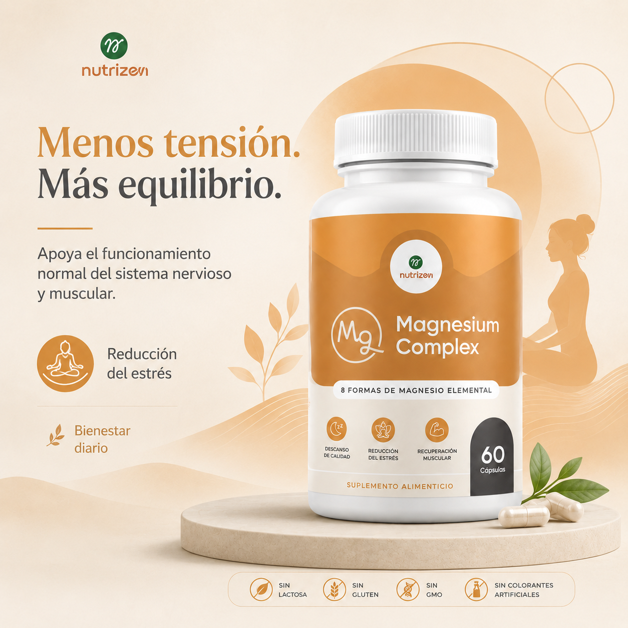 MAGNESIUM COMPLEX 8 MINERALES DE MAGNESIO - ADIOS ESTRES